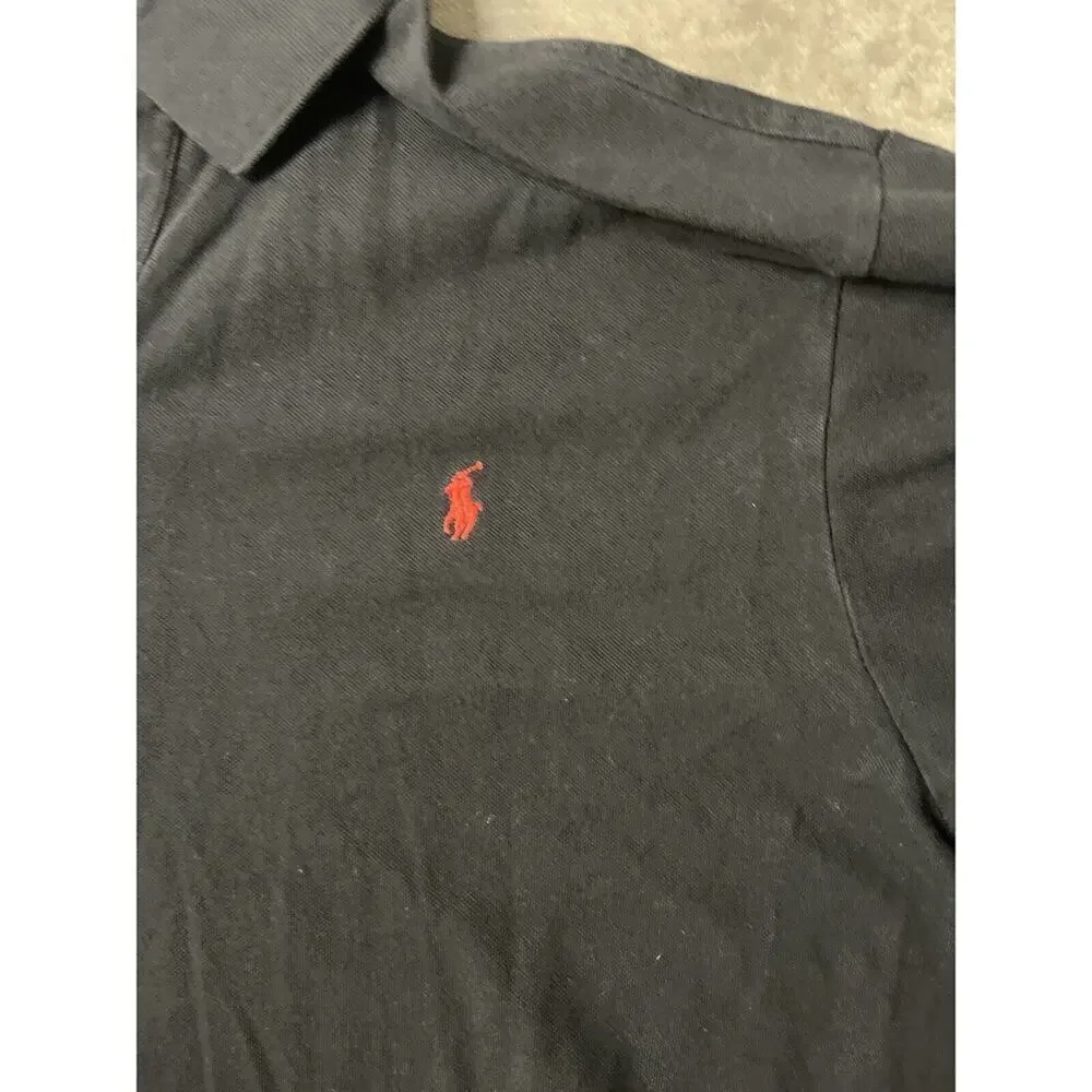 Ralph Lauren Polo Shirt 3XB Big Black‎ Red Mens Embroidered Comfort Cotton